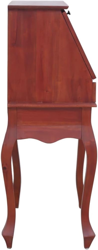 SKM Secretary Desk Brown 78x42x103 cm Solid Mahogany Wood (Weight-54KG)