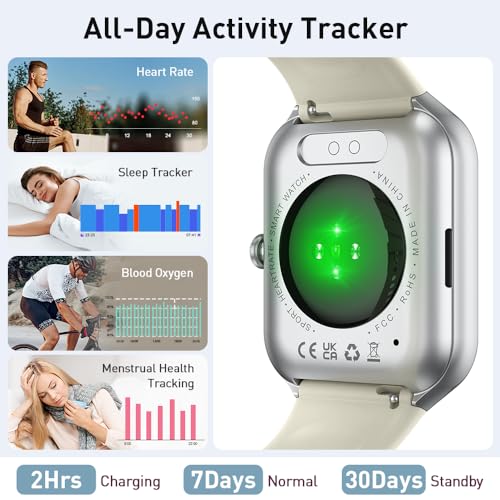 Smart Watch(Answer/Make Call), 1.96 HD Smartwatch for Men Women, 2025 New Fitness Watch with 112+ Sport Modes, Heart Rate, Sleep Monitor, Pedometer, IP68 Waterproof Activity Tracker for Android iOS