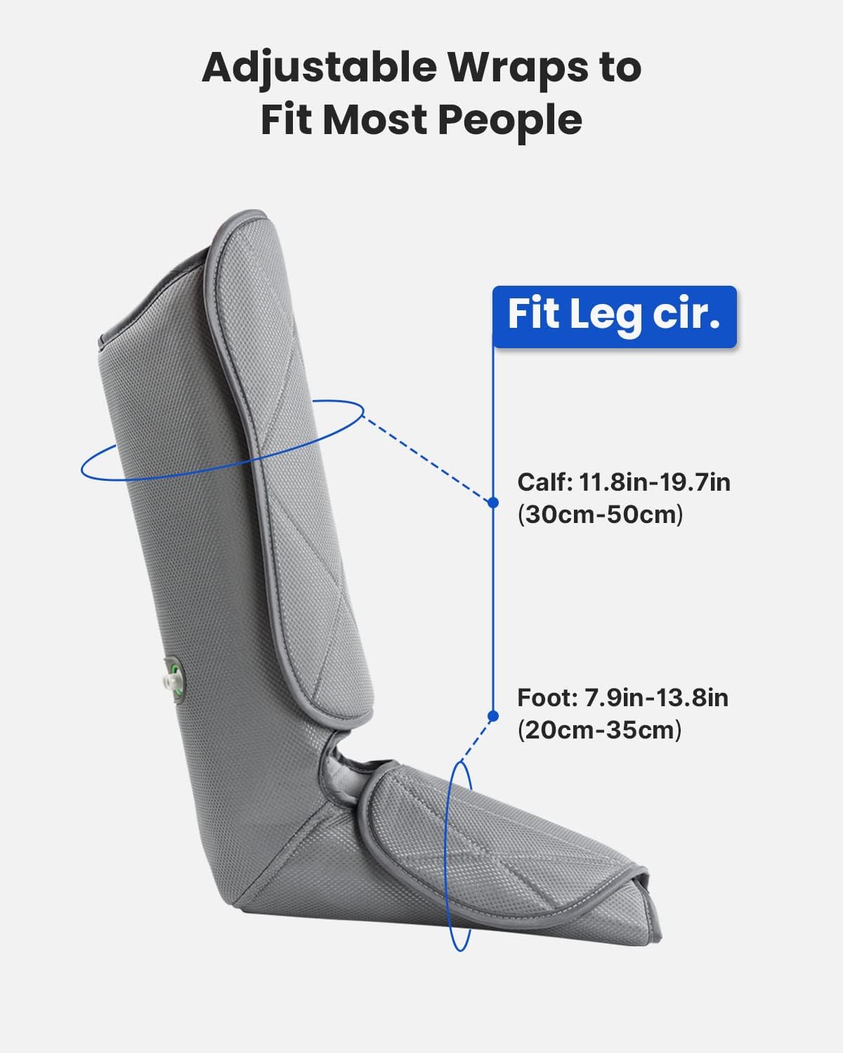 Renpho Leg Massager for Circulation and Relaxation, Foot and Calf Massager Machine with 5 Modes 4 Intensities, Gifts for Men Women Dad Mom, Over Wide Size Leg Wraps Home Use