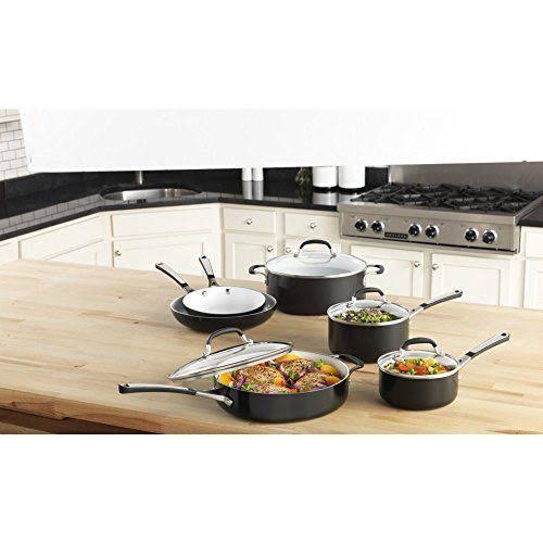 Simply Calphalon Ceramic Nonstick 10 Piece Set