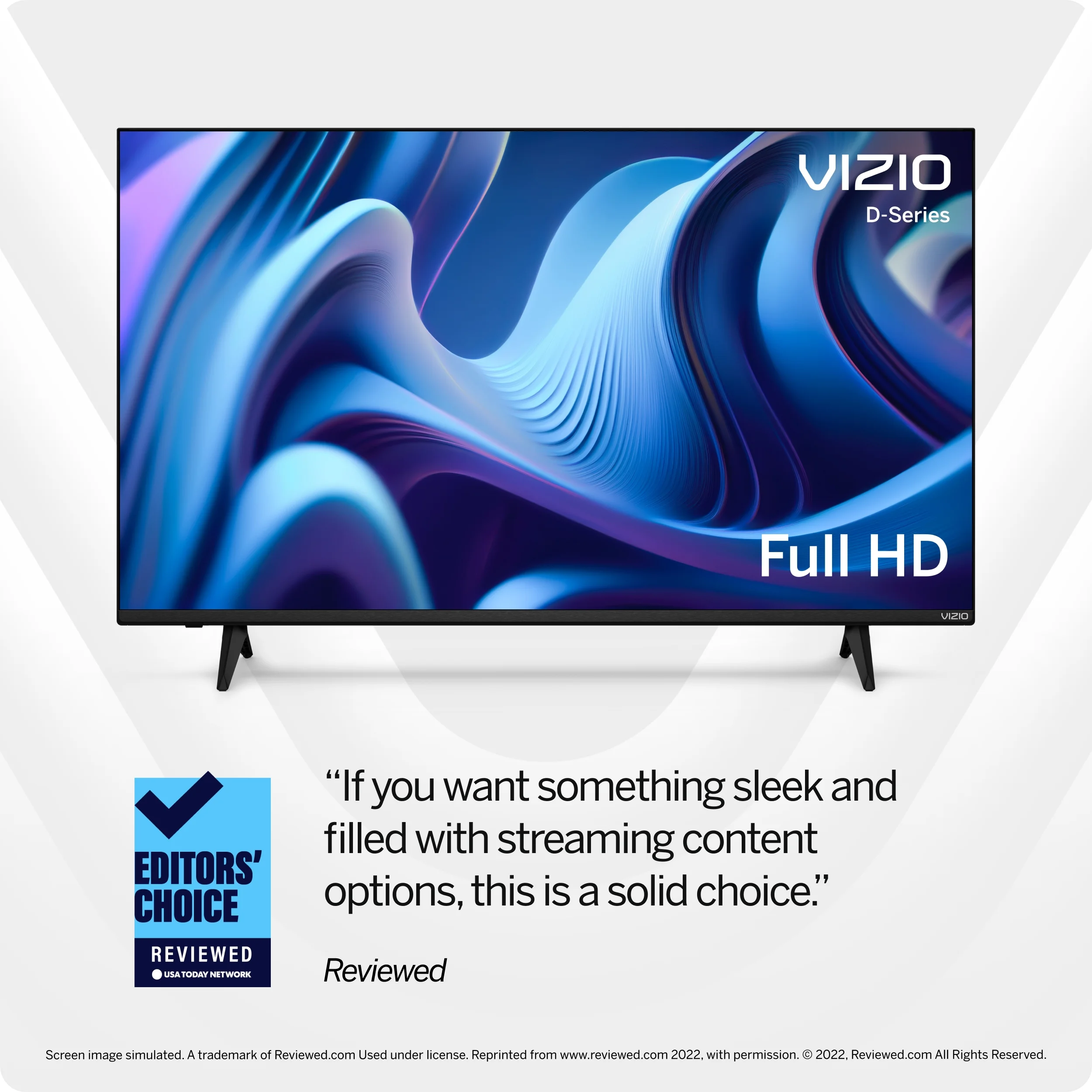 VIZIO 43 Class D-Series FHD LED Smart TV D43f-J04