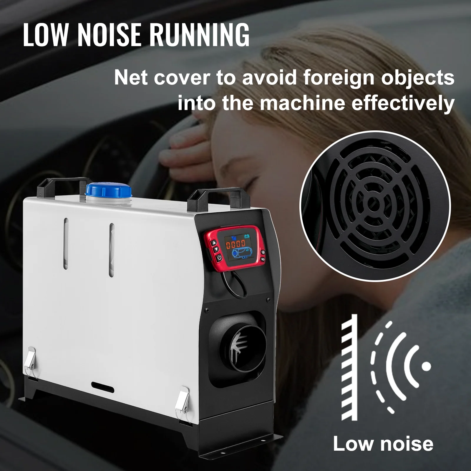 VEVOR Diesel Air Heater All in One, One Air Outlet, Diesel Heater 12V 5KW, Fast Heating, Diesel Parking Heater