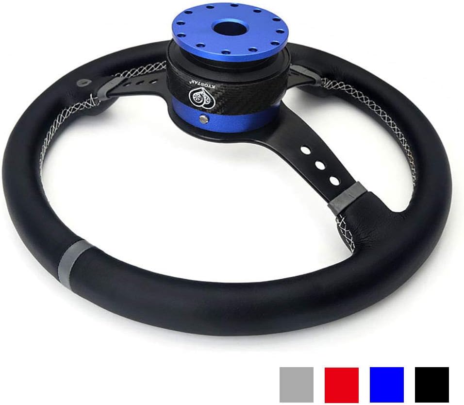 WKD Titanium Steering Wheel Quick Release Hub Adapter Snap Off Boos Kit Black #8313
