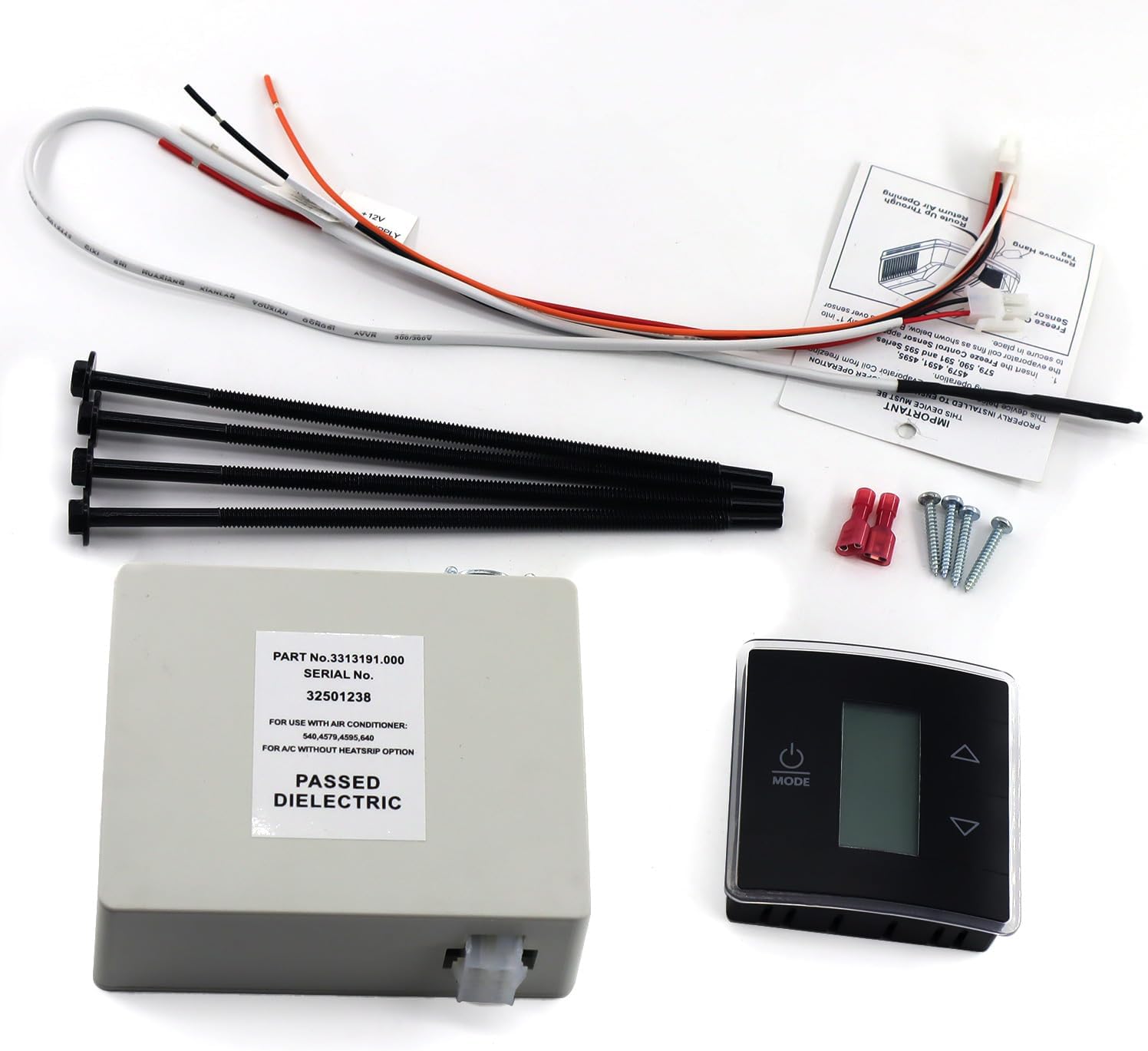 3316230.000 RV Wall Thermostat/Relay Box Heat/Cool for Dometic for RV/Camper Conditioners 3316230.700 with Black Wall Thermostat 3316230.714