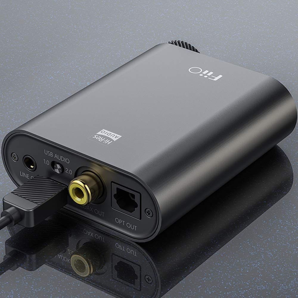 FiiO New K3 Headphone Amplifier High Resolution 384kHz/32bit PCM DSD256 USB-C DAC for Home and Computer Coaxial and Optical Digital Outs