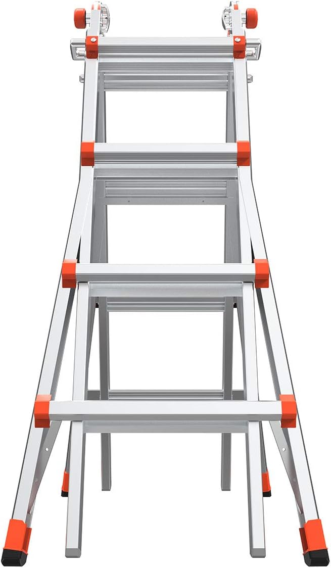 Little Giant Ladders, Super Duty, M17, 17 foot, Multi-Position Ladder, Aluminum, Type 1AA, 375 lbs weight rating, (10402)