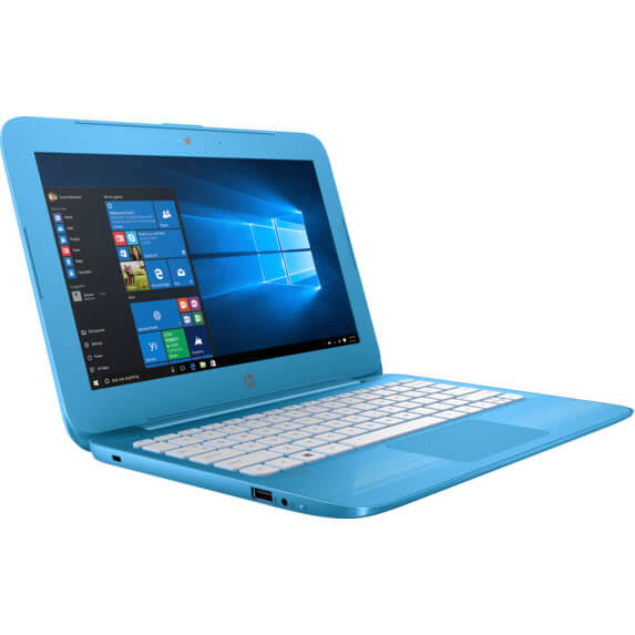 HP Stream 11-y010nr 11.6x22 Laptop - Celeron N3060 - 4 GB RAM - 32 GB SSD - Aqua Blue - Windows 10 Home