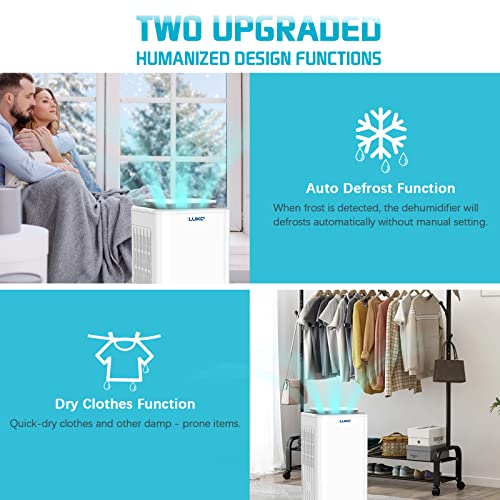 LUKO Dehumidifiers 30pints Dehumidifiers for basement room,