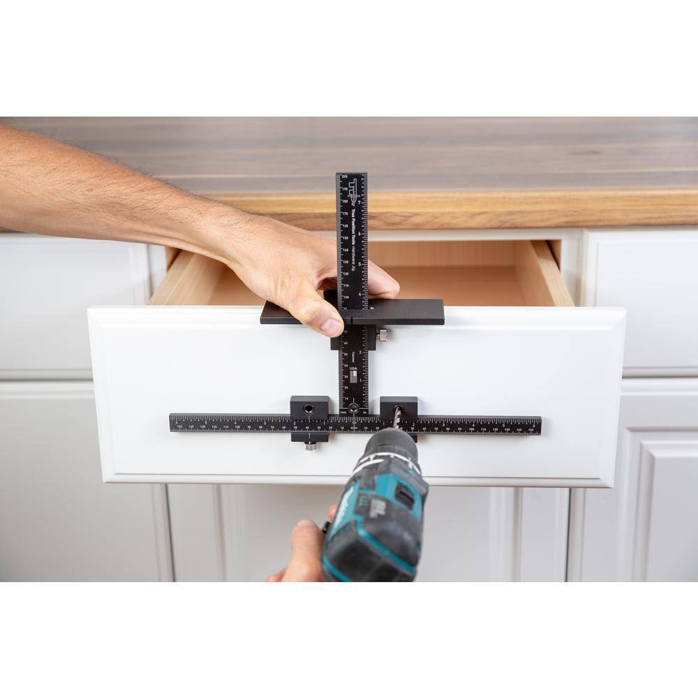 True Position Tools Cabinet Hardware Jig for Installation of Handles and Knobs on Doors and Drawer Fronts Tp-1934