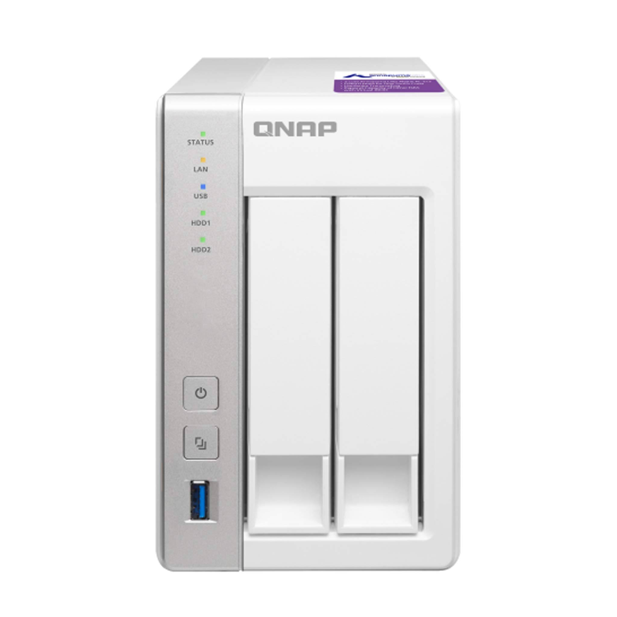 QNAP TS-231P 2-Bay Diskless NAS Server - SATA 6Gb/s