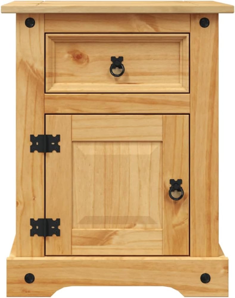 Bedside cabinets,Vertical Storage Towers, Storage Cabinets with Drawers for Home, Bedroom Accessories, Office, Guest Rooms Mexican Pine Corona Range 20.9"X15.4"X26.4"