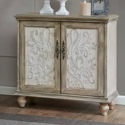 Biscay 2 Door Cabinet Lark Manor