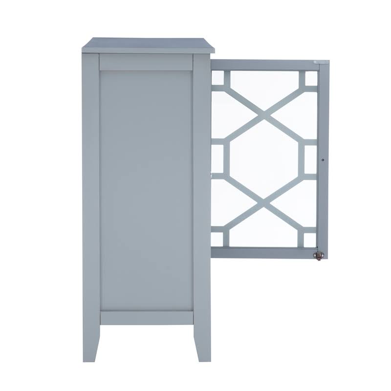 Fetti Gray Large Cabinet Linon