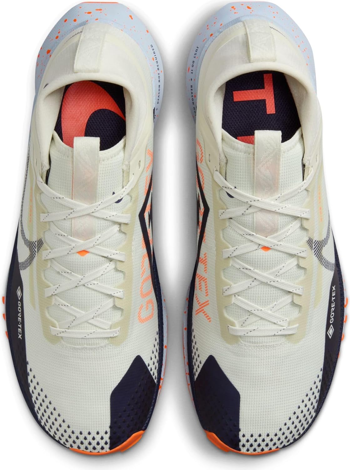 Nike Pegasus Trail 4 Gore-TEX Men's Waterproof Trail Running Shoes (DJ7926-004, ea Glass/Total Orange/Blue Tint) Size 8
