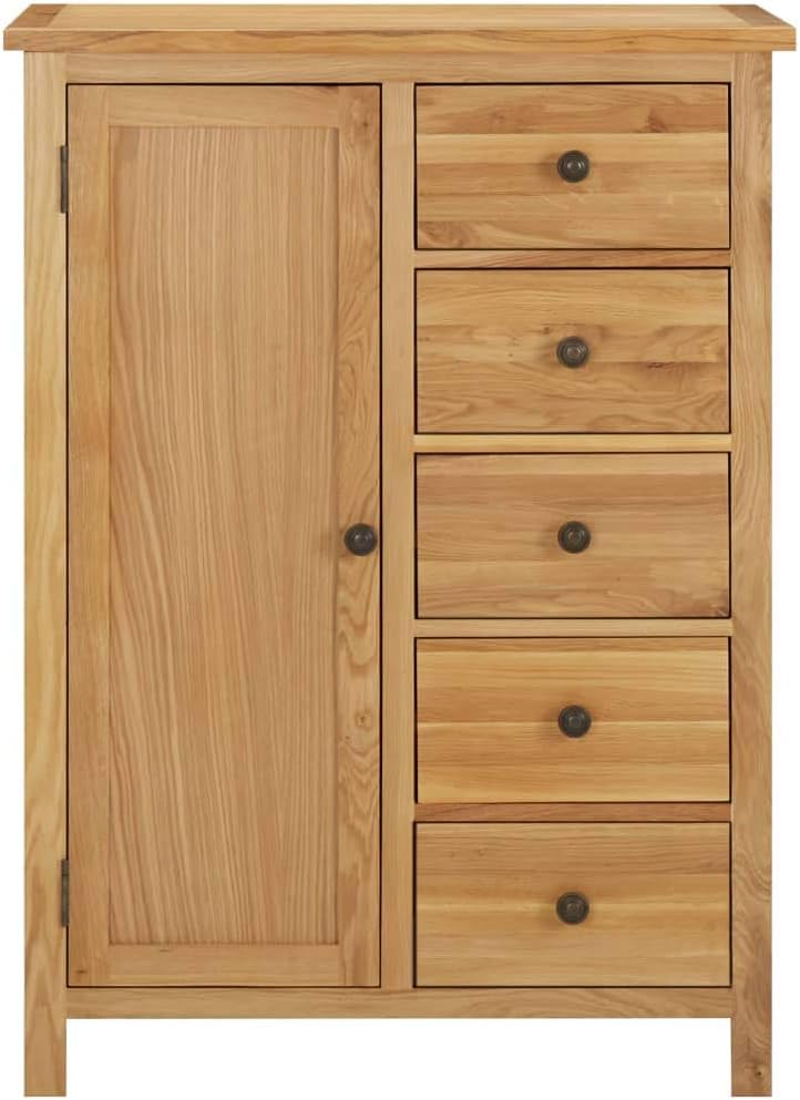 Wardrobe 29.9"x20.5"x41.3" Solid Oak Wood,Armoires & Wardrobes-71.5lbs
