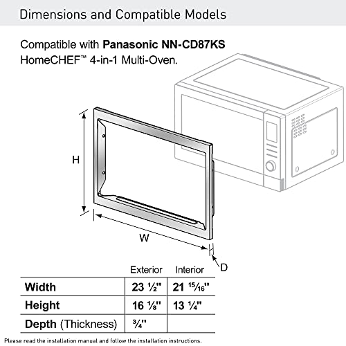 Panasonic NN-TK81KCS Microwave Oven Trim Kit, Stainless Steel