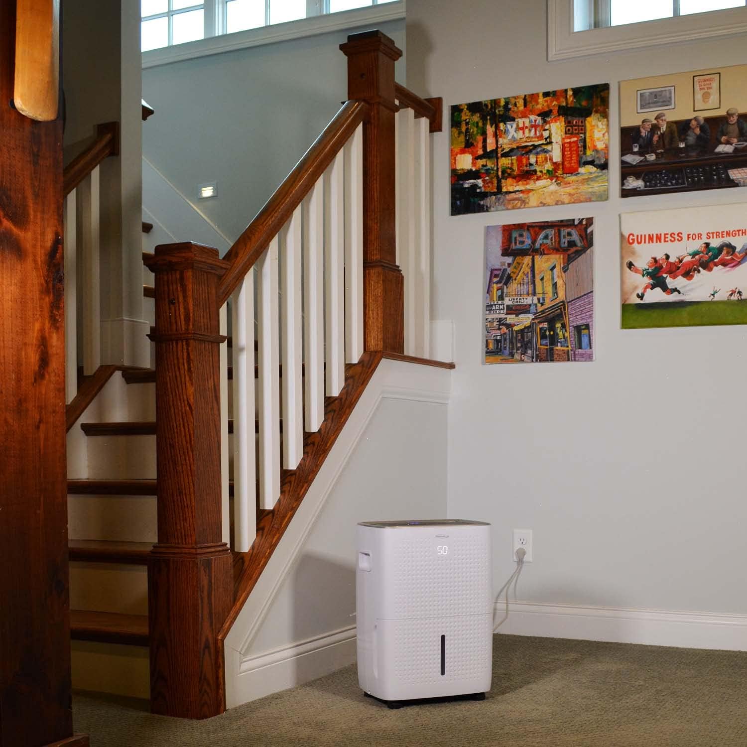 Soleus Air Energy Star Rated 1,800 SqFt., 25 Pint Dehumidifier With Mirage Display and Tri-Pat Safety Technology (25 Pint), White