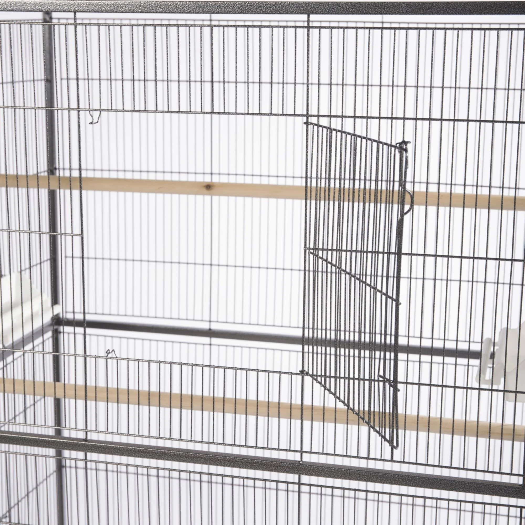 Prevue Pet Products Wrought Iron Flight Cage With Stand Chalk, Black