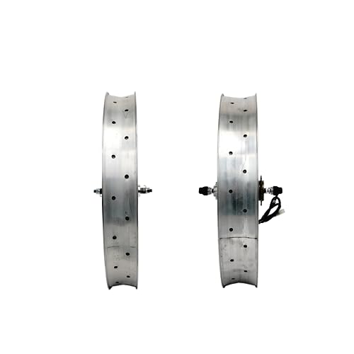 Micargi 26" Internal 3 Speed Aluminum Double Polish FAT Rim Wheel Set Compatible with Disc Brake