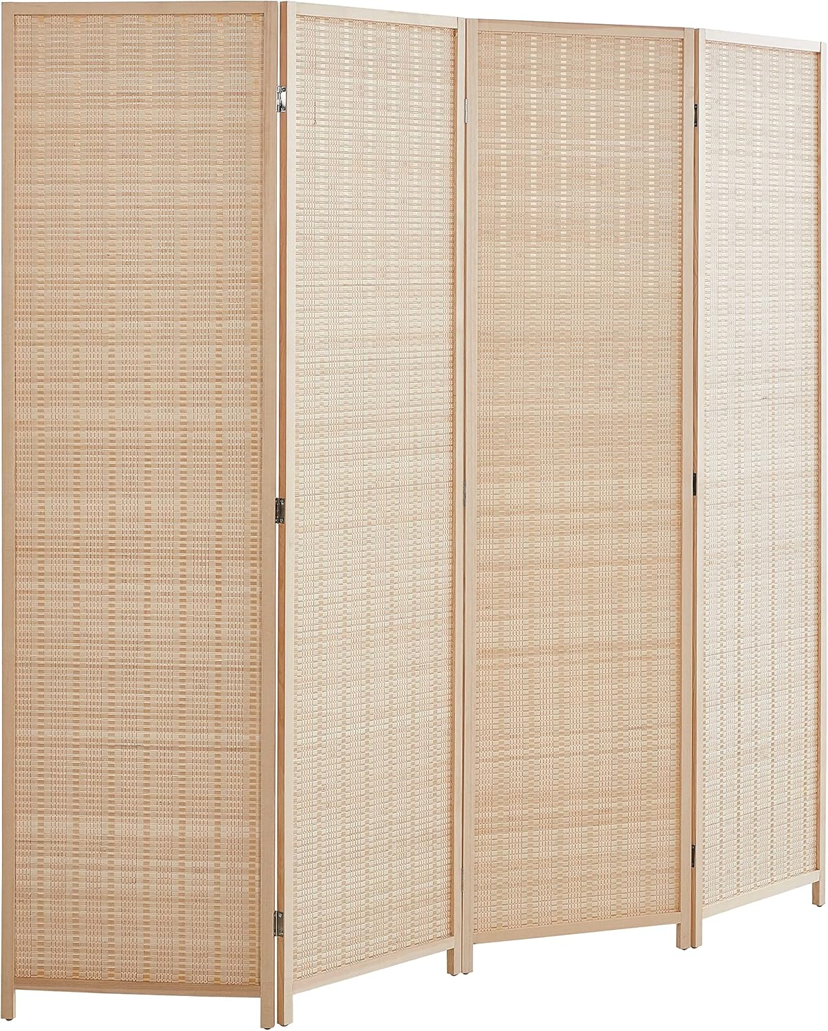 6 ft. Tall-Extra Wide, Bamboo Room Divider, 6 Panel Room Divider/Screen, Room Dividers and Folding Privacy Screens 6 Panel,Wall Divider,Room partitions/Separator/Dividers-Bamboo 6
