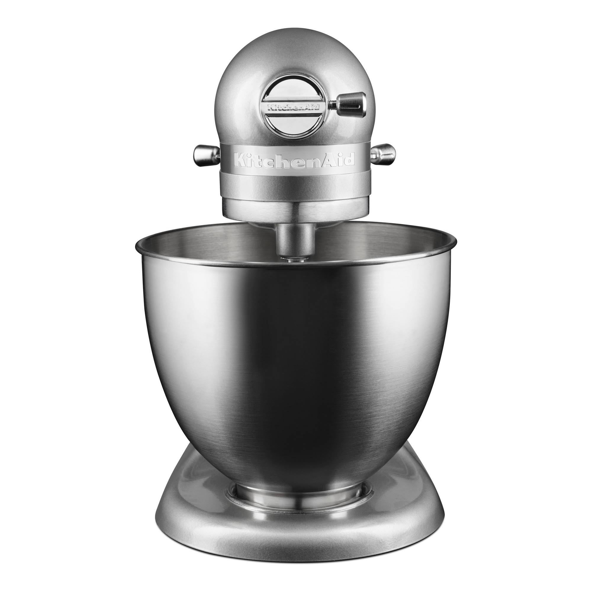 KitchenAid Artisan Mini 3.5 Quart Tilt-Head Stand Mixer, Contour Silver, Refurbished (RKSM33XXCU)