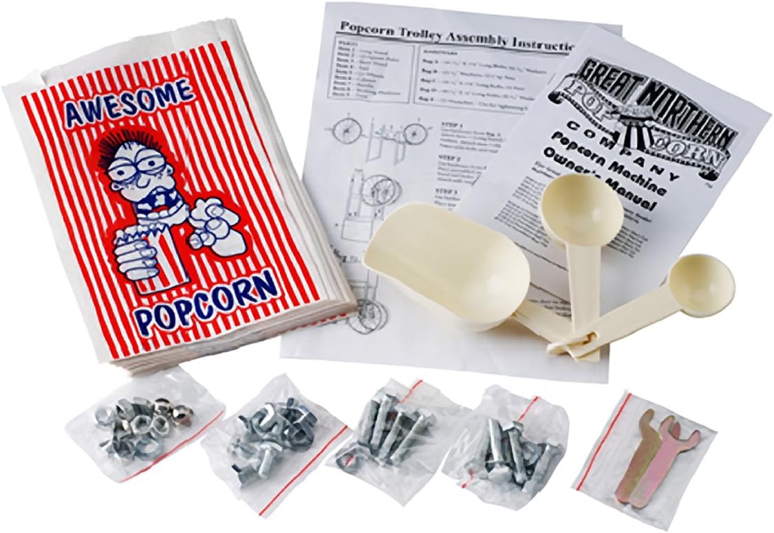 6112 Great Northern Popcorn Red Foundation Top Popcorn Popper Machine, 4 Ounce
