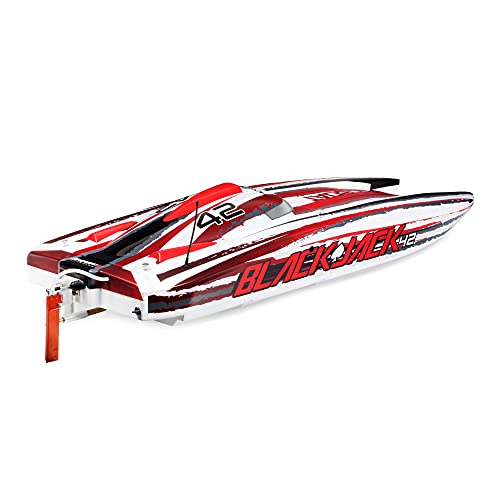 Pro Boat RC Blackjack 42" 8S Brushless Catamaran RTRBattery and Charger Not Included White/Red PRB08043T2