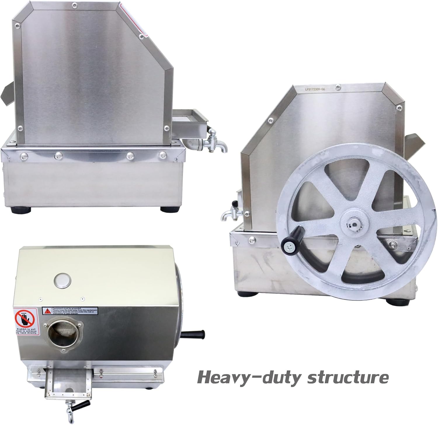 Manual Sugarcane Juicer Crusher Machine Commercial Sugar Cane Press Juicer Machine Sugar Cane Extractor Squeezer with 2 Peeling Knives