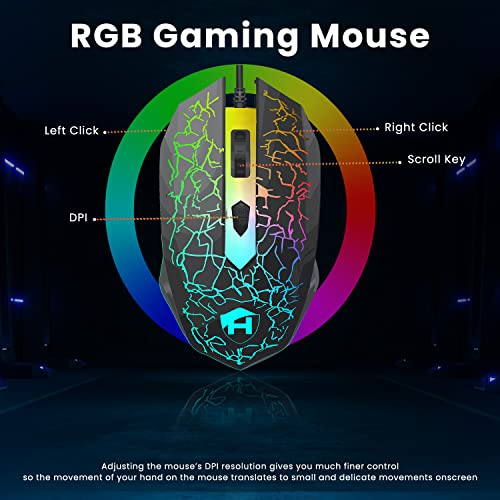 Dell Gaming OptiPlex Desktop RGB Computer PC, Intel Core i7, GeForce GT 1030 2GB GDDR5, 16GB RAM, 512GB SSD, 24 Inch HDMI Monitor, Keyboard Mouse and Headset, WiFi, Windows 10 Pro (Renewed)