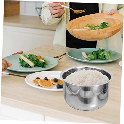 SWOOMEY Rice Cooker Liner Instant Rice Cooker Rice Container Stainless Steel Rice Cooker Nonstick Inner Pot Rice Inner Cooking Pot Electric Rice Inner Tank Electric Cooker Supply Rice Pot