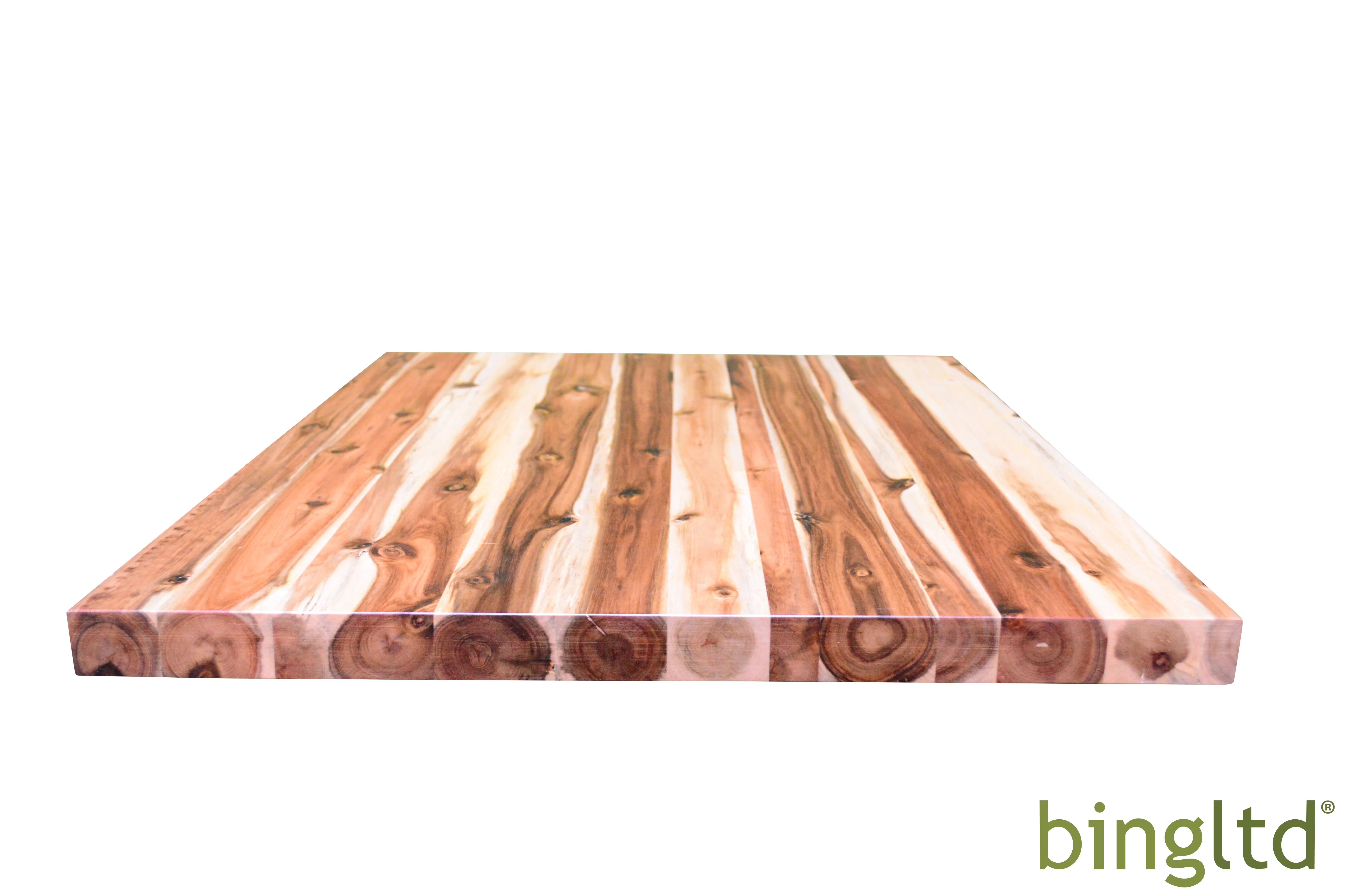 BingLTD - 30" L x 24" Rectangular Acacia Butcher Block Standard Countertop with Edge Grain (CT3024-AC-CC)