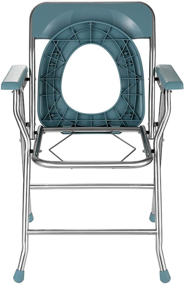KOHARA Commode Chair Bathroom Safety Frame Toilet Seat Shower Chair Folding Toilet Chair Bedside Potty Chair for Elderly Seniors, Disabled, Handicapped