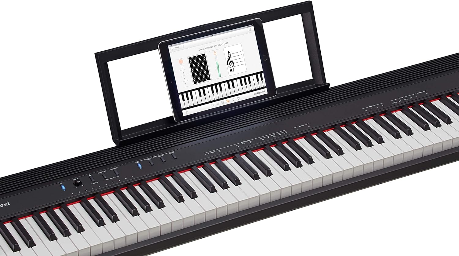 Roland GO:PIANO 88-Key Full Size Portable Digital Piano Keyboard with Onboard Bluetooth Speakers (GO-88P)