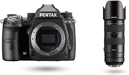 Pentax K-3 Mark III Flagship APS-C Black Camera Body - 12fps, Touch Screen LCD, Weather Resistant Magnesium Alloy Body with in-Body 5-Axis Shake Reduction. 1.05x Optical viewfinder with 100% FOV