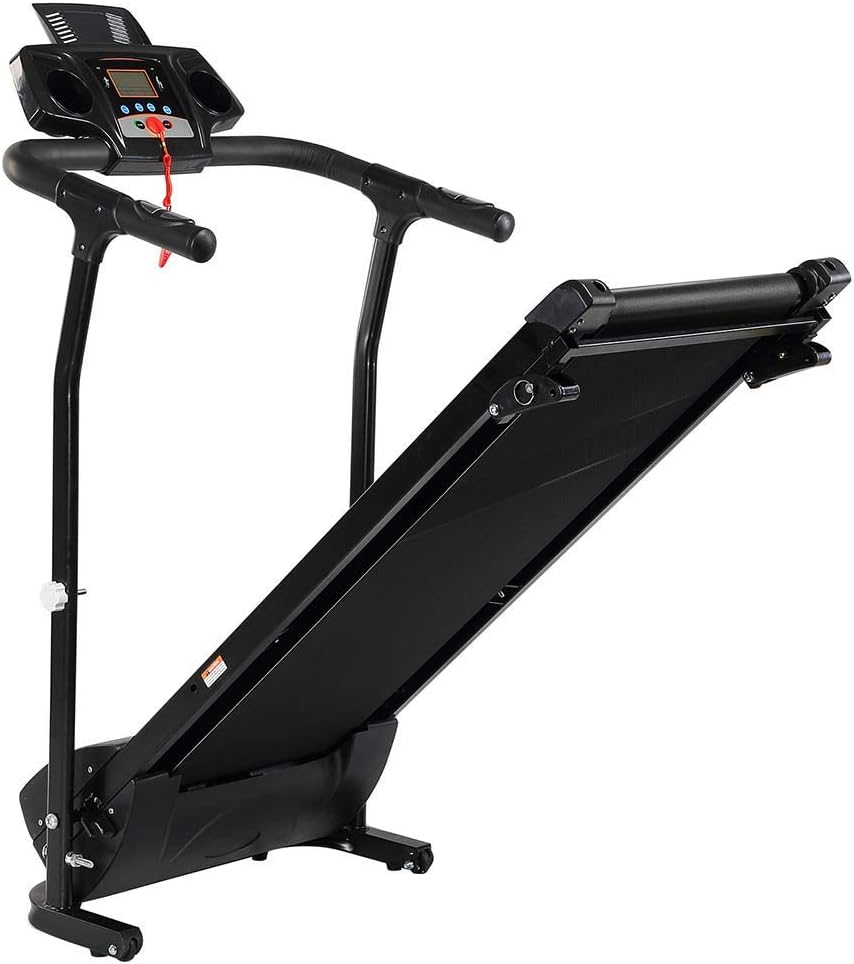 MaGiLL Folding Treadmills Electric Treadmill LCD Display Digital Control Panel Fitness Treadmill 1.0Km/H - 12Km/H Cardio Walking Runninghine