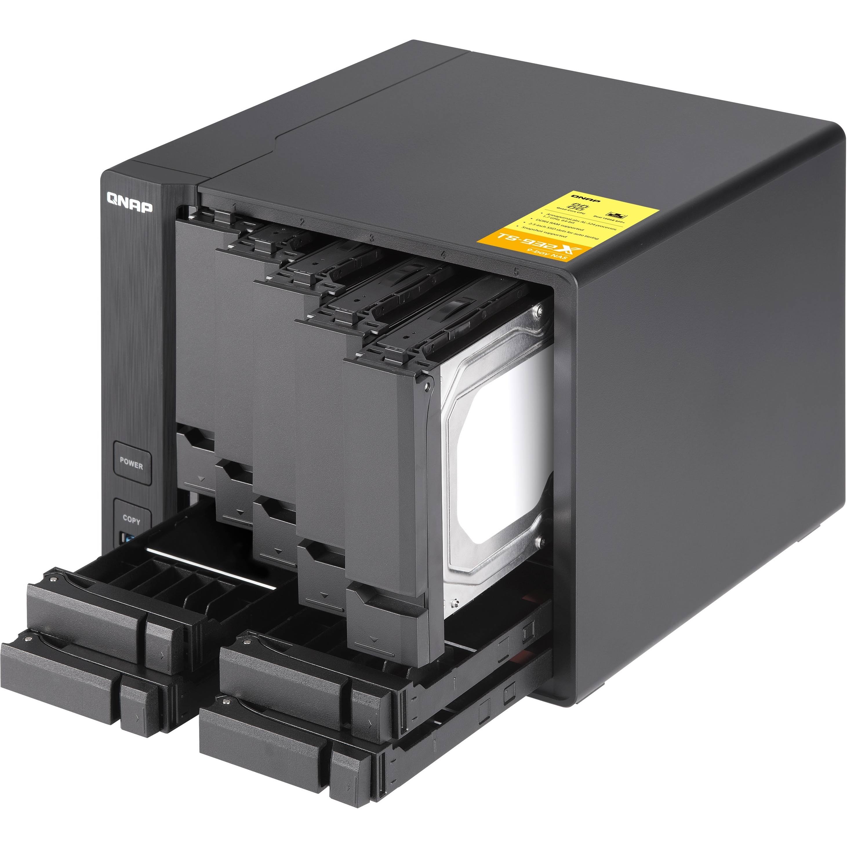 QNAP TS-932X 5-Bay Diskless NAS Server - SATA 6Gb/s