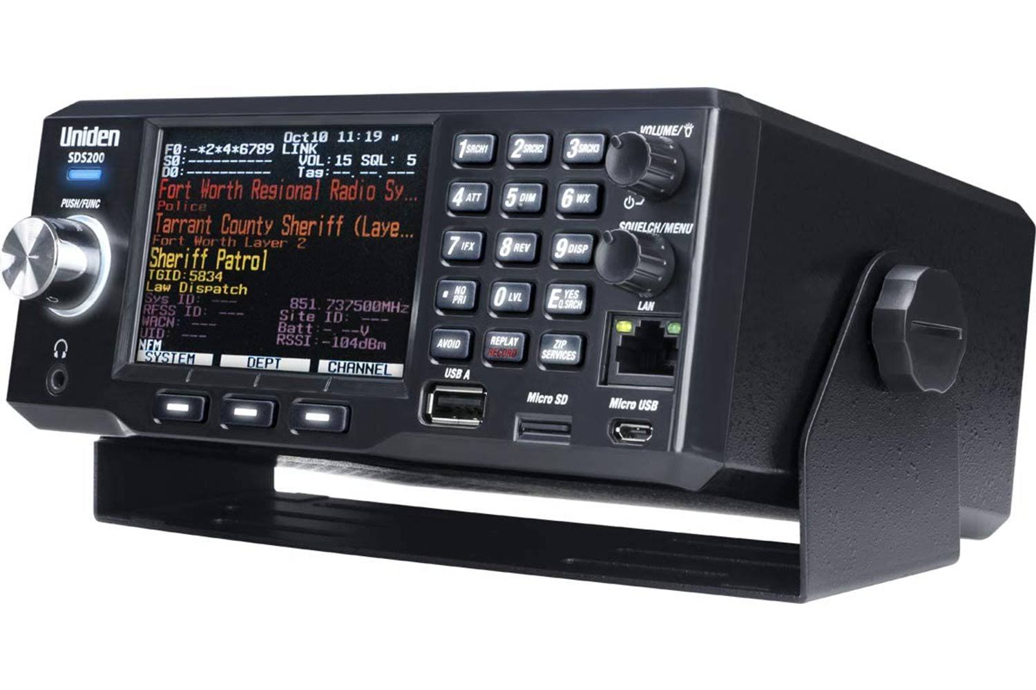 Uniden - True I/Q TrunkTracker X Base/Mobile Scanner - Black