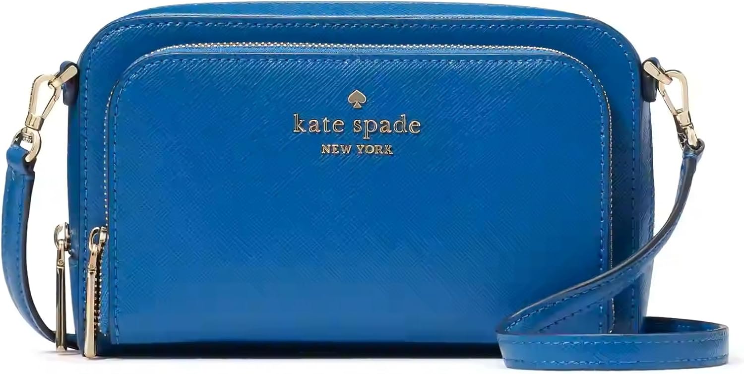 Kate Spade Staci Dual Zip Around Crossbody (Sapphire)