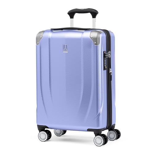 Travelpro Pathways 3 Hardside Expandable Luggage, 8 Spinner Wheels, Lightweight Hard Shell Suitcase, Carry On 21 Inch, Black Knight