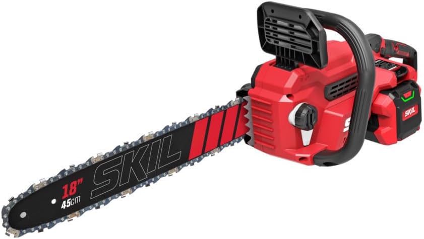 SKIL PWR CORE 40 Brushless 40V 18 In. Chainsaw Kit including 6.0Ah Battery and Charger-CS1800C-15