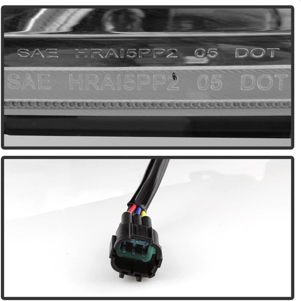 ACANII - For 2004-2015 Nissan Titan 04-07 Armada LED Dual Halo Headlights Headlamps Driver + Passenger Side