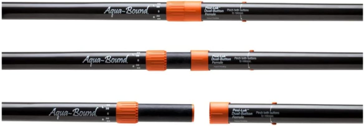 AQUA-BOUND Sting Ray Carbon Kayak Paddle, 2-Piece, Posi-Lok Black 240