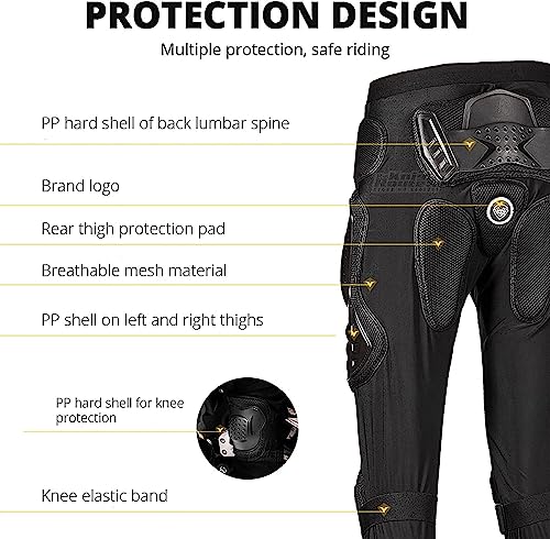 BPILOT Adult Bike Protective Gear, Motorcycle Full Body Suit Armor Protection, Armor Jacket and Pants for Cycling, Skiing and Skating