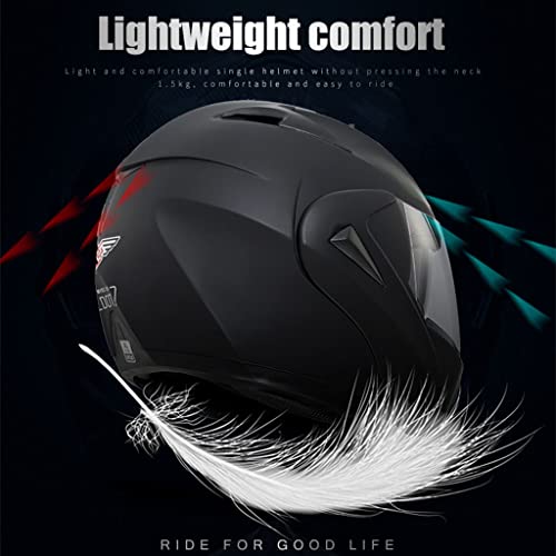 Bluetooth Full Face Motorcycle Helmet, Integrated Smart Bluetooth Modular Helmet, DOT/ECE Approved, Anti Fog Dual Visors Flip up Front Helmet, Adult Men Women Crash Helmet with Tail