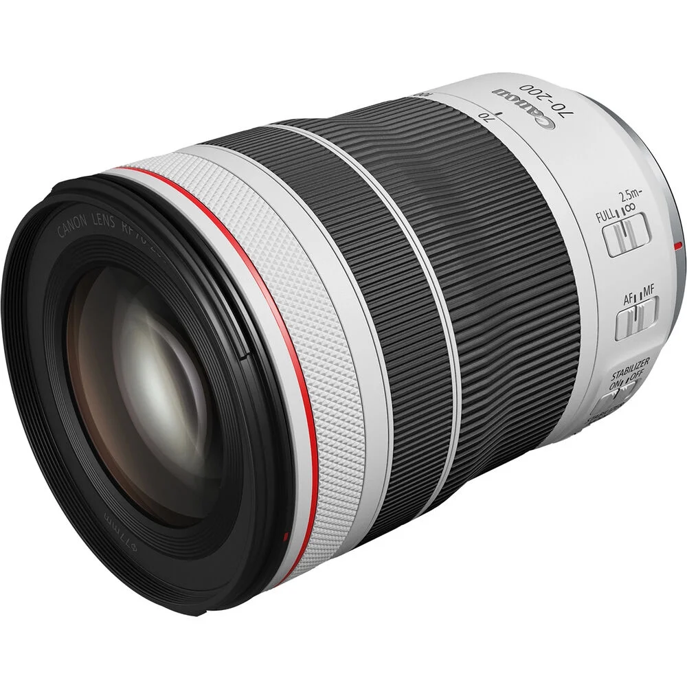 Canon RF 70-200mm f/4L IS USM Lens 4318C002 + Telephoto and Wide Angle Lenses