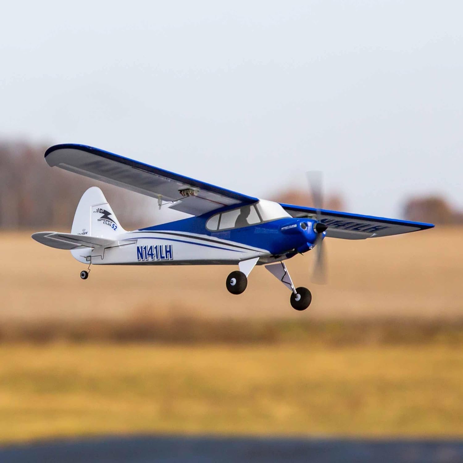 HobbyZone RC Airplane Sport Cub S 2 615mm RTF Everything Needed to Fly is Included/Safe Technology HBZ444000,White/Blue
