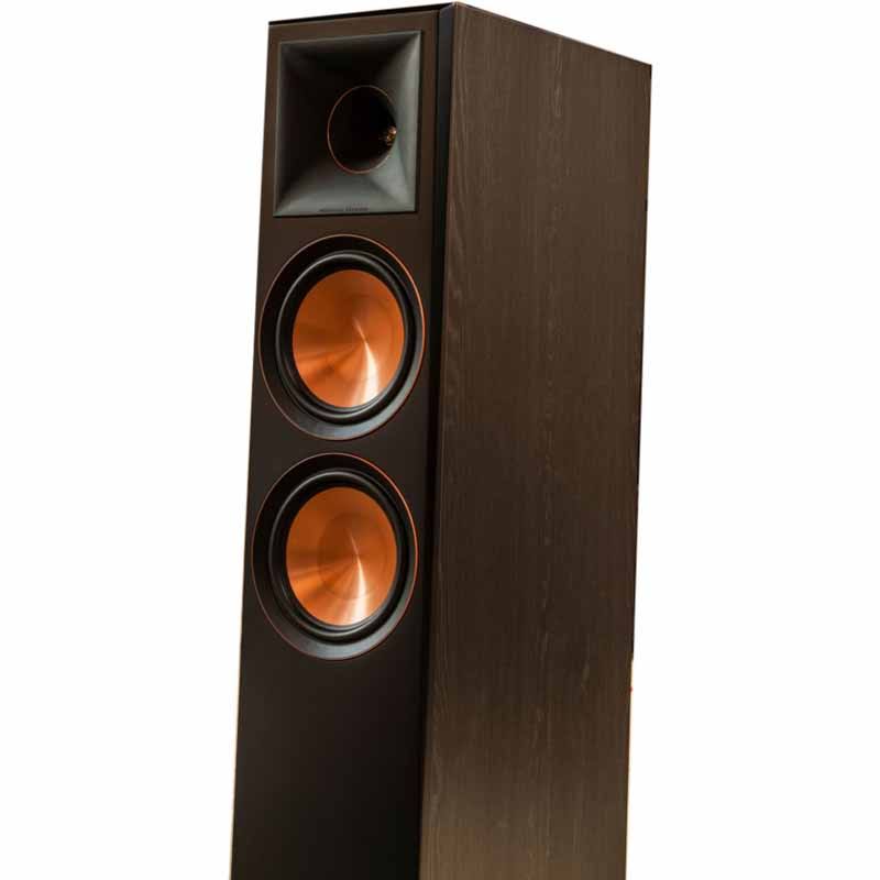 Klipsch - Reference Premiere Dual 8x22 600-Watt Passive 2-Way Floor Speaker (each) - Walnut