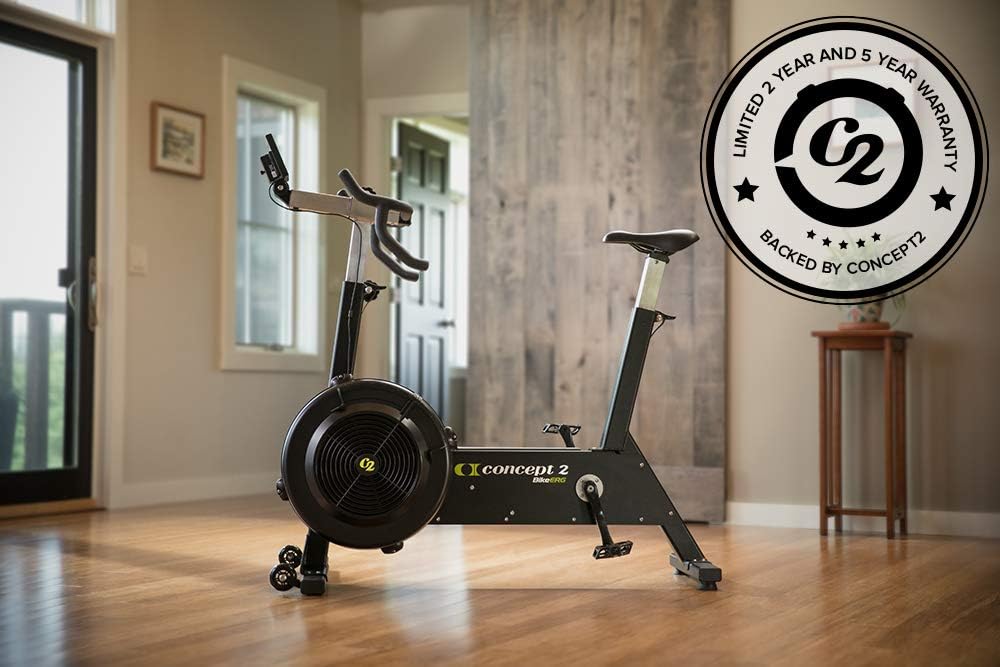 Concept2 BikeErg 2900 Stationary Exercise Bike | PM5 Monitor, Adjustable Air Resistance for Exercise, Conditioning and Strength Training | Commercial and Home Use