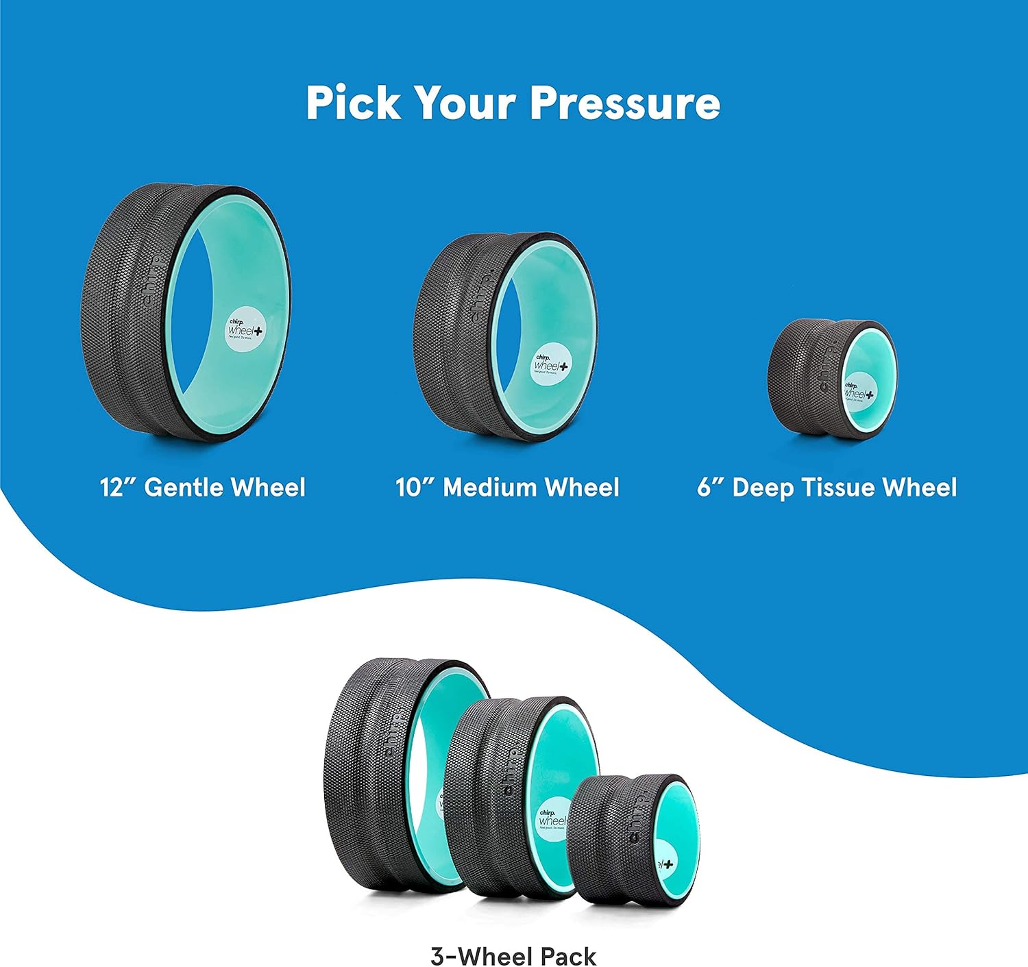 Chirp Wheel+ Bundle - 3-Pack + Case