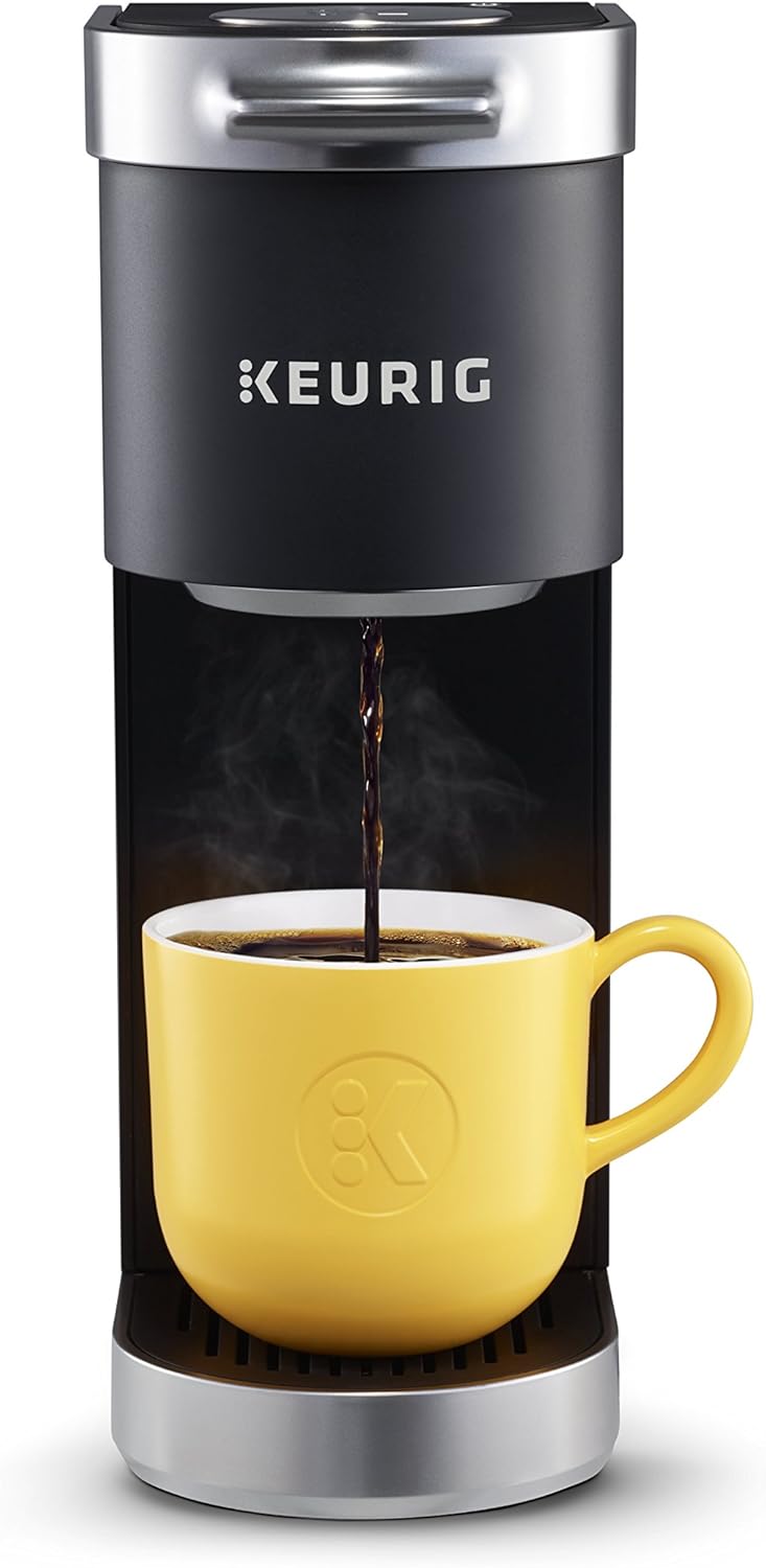 Keurig K-Mini Plus Single Serve K-Cup Pod Coffee Maker with Travel Mug (1 Count) Bundle